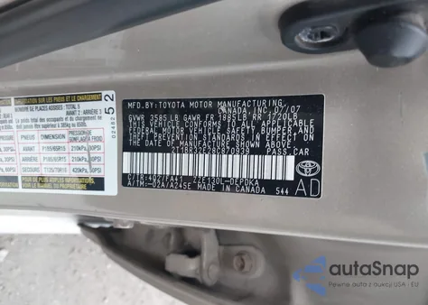 2008 Toyota Corolla Ce from USA, damaged, VIN 2T1BR32E28C870939